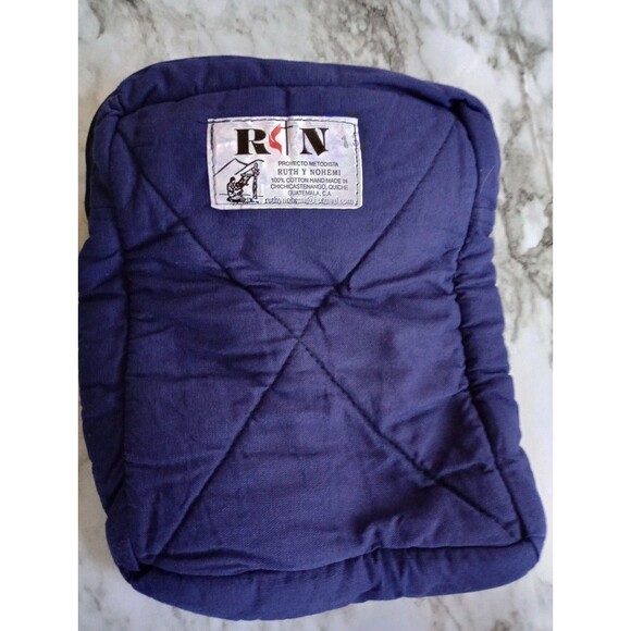 Handmade Crossbody Bag Zip 4 Pockets Quilted Embroidered - Picture 4 of 11